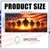 Patriotic Garage Door Cover Banner 6x13ft Polyester