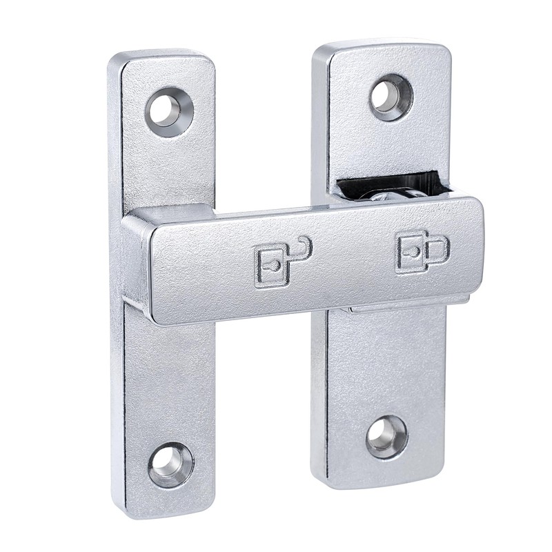 INIRET Barn Door Latches,180 Degree Gate Lock,Flip Gate Latches Hardware,Zinc