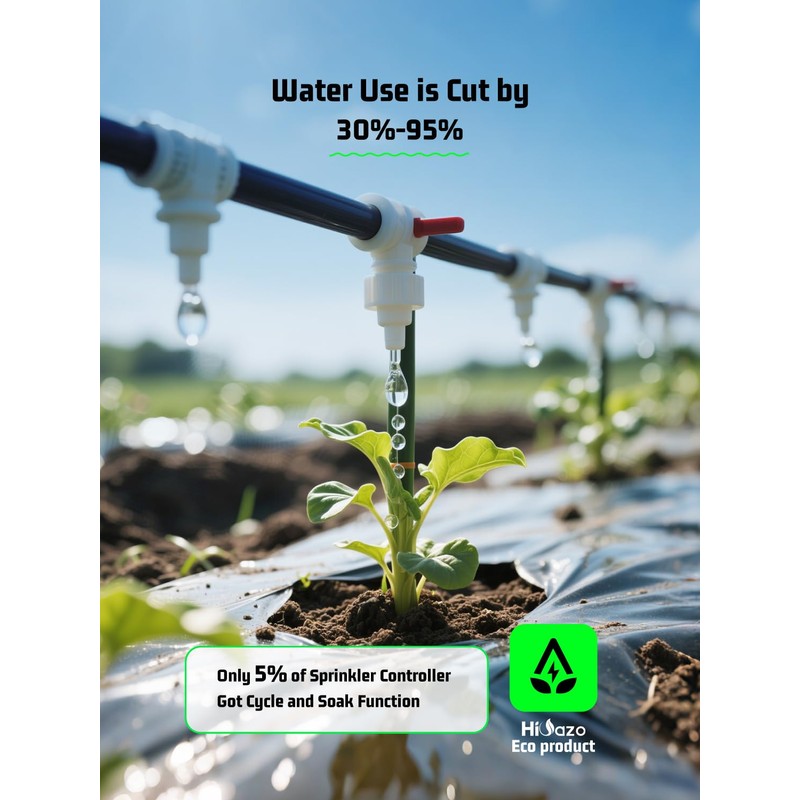Smart Sprinkler Controller, 5G&2.4G Irrigation Timer Easy Use Free App,