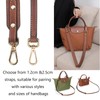 Bag Strap Leather Bag Strap Handle Black Gold Leather Strap