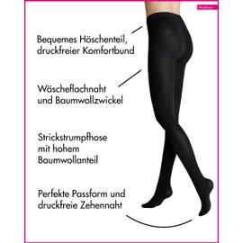 Hudson Women's Relax Fine Sh Tights, Black 0005