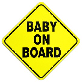 Baby on Board Magnetic Car Sign 15 x 15 cm