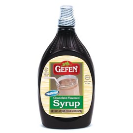 Gefen Gluten Free Chocolate Syrup, 22 Ounce, No High Fructose Corn Syrup, Dairy Free, Kosher (Including Passover)
