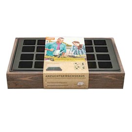 Siena Garden Growing Box with 24 Pot Plates, 35 x 24 x 6 cm