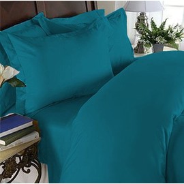Elegant Comfort Wrinkle & Fade Resistant 1500 Premium Hotel Quality Microfiber 4-Piece Sheet Set Ultra Soft Set includes Flat Sheet, Fitted Sheet and 2 Pillowcases, Queen, Turquoise