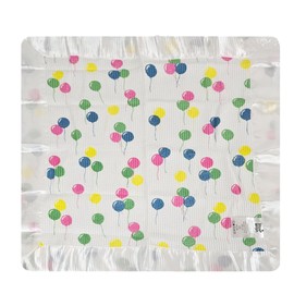 Baby Morgan Blankets - Thermal Waffle Warm Baby Blanket for Crib - Soft and Cozy Baby Crib Blanket for Nursery, Stroller, or Naptime Comfort - Ideal Shower Gift - Ballon Pattern, Nylon Trim(36" x 50")