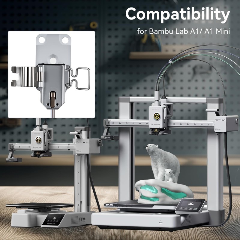 for Bambu Lab A1/A1 Mini Hotend Heating Assembly,Up to 390℃