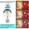 KarlunKoy Half Chrome LED Light Bulbs,Dimmable 6W (Equivalent 60Watt) Edison