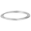 Silverly Women's 925 Sterling Silver Triple 2 mm Plain Interlinked
