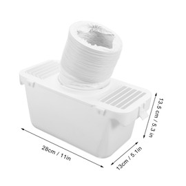 jojofuny Sealing Vent Hose Connector Dryer Vent Plate Kit for Easy Installation