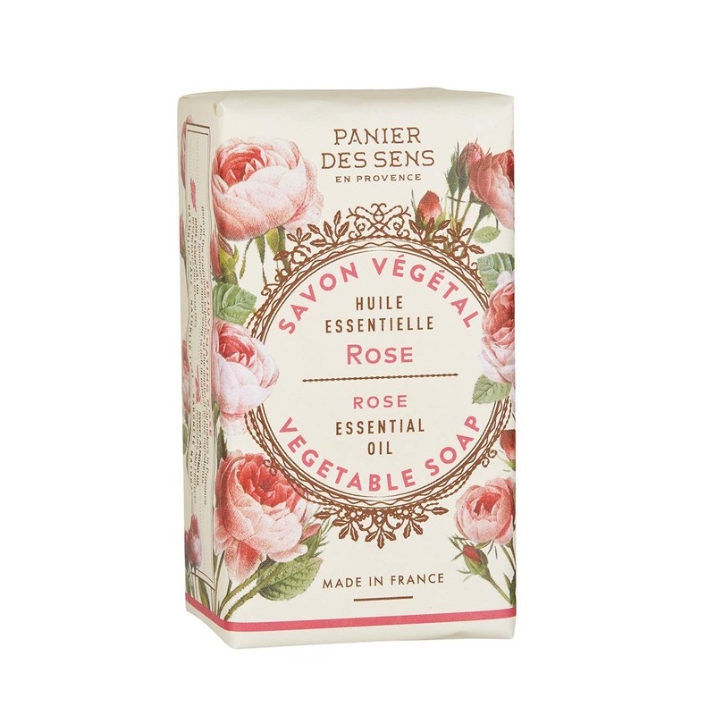 Panierdessens Essentials Vegetable Soap Rose (Traditional Soap, Vegetable Oil, France)
