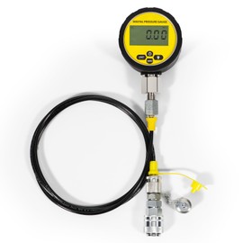 VORGENS 10000PSI Hydraulic Pressure Test Kit, 700BAR/70MPa Manometer Digital Pressure Gauge, Fit for USA Brand Excavator with 1*Gauge/1*Hose with M16*2 & G1/4 Female /2*Couplings/1*Silicone Protector