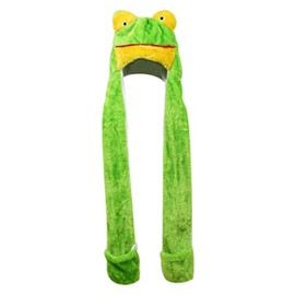 Bioterti Plush Novelty Animal Hat: One Size Fits All Adults & Kids/Soft, Warm Beanie Hat (Frog)