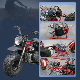 Billet Aluminum Valve Cover Black for Predator 212cc 196cc Non-Hemi GX160 GX200 Clone Engine,for Coleman CT200U BT200X CT100U Mini Bike KT196 Go Kart Baja Hisun Tillotson