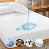 Leona Co Single/Double/Queen/King Mattress Protector, Fully Fitted Waterproof Cotton Mattress