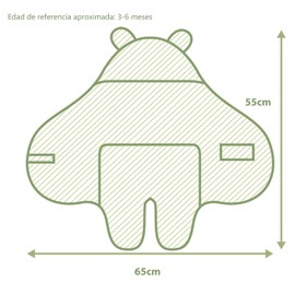 POOST Manta de bebé, Suave Manta de bebé con Capucha, Tela de Alta Calidad de 55 * 65cm para Mantener Caliente y cómodo, Adecuado para recién Nacidos 3-6 Meses (Marrón)