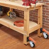 Ronlap 4 Ronlap Workbench Casters Kit 880 Lbs Capacity 3"
