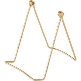 Bard's Folding Gold-toned Wire Easel Stand, 6" H x 4" W x 4.75" D, Pack of 2