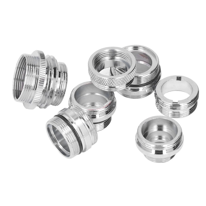 7Pcs/Set Male Female Faucet Adapter Kit with Gasket Brass Aerator