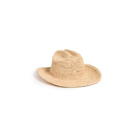 Lack of Color Women's Raffia Cowboy Hat, Natural, Tan, LG (59cm)