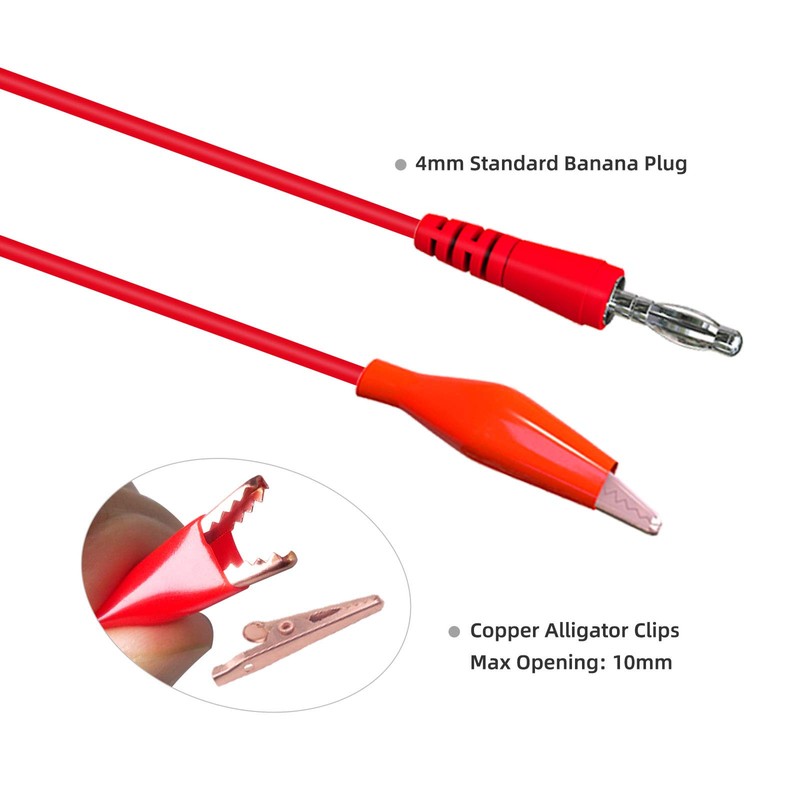 Cleqee 30 Pcs Car Back Probe Kit Banana Plug Copper