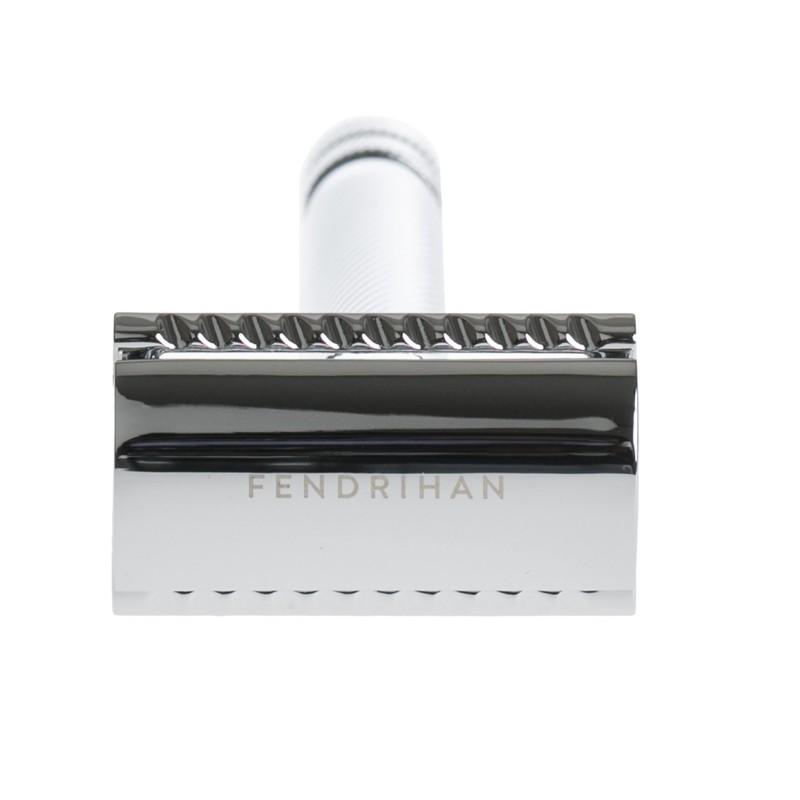 Fendrihan"Bay" Double Edge Safety Razor with Barber Pole Lined Handle