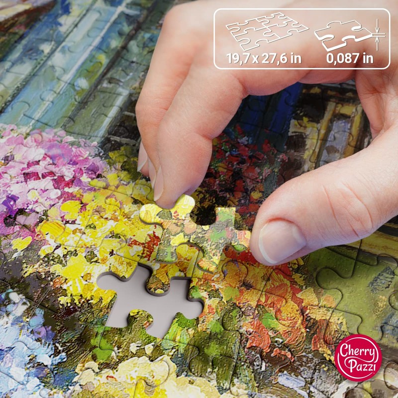 CherryPazzi Puzzle 1000 Pieces Marché aux Fleurs