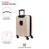 SwissGear 8020 Eclipse Hardside Expandable Luggage with Spinner Wheels, Cream,