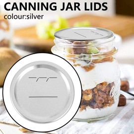 RUANI 100Pcs 70mm Regular Mouth Canning Lids for Ball, Lids Jars Split -Type Metal Jar Lids for Canning,for Regular Mouth Jars