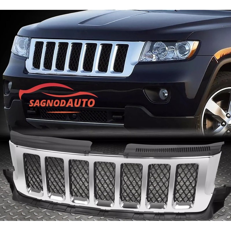 Front Grille compatible with 2011-2013 Jeep Grand Cherokee