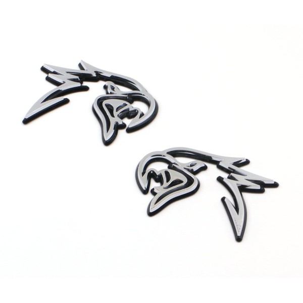 2PC New Custom HELLHAWK Emblem Replacement for Trackhawk Fender Door