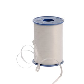 PRÄSENT C.E. Pattberg America Gift Curling Ribbon Pure White, 546 Yards of balloonribbon for Gift Wrapping, 0.2 inches Width, Accessories for Decoration & Handicrafts, Decoration Ribbon for Presents,5mm - 500m,2525-600