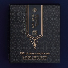 Cheonjemyeong 6-year-old black ginseng pure liquid signature 60 packets / 천제명 6년근 흑삼순액 시그니처 60포