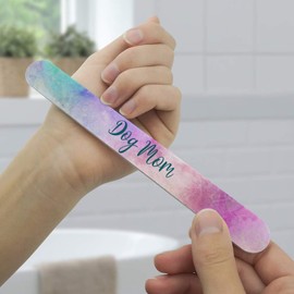 Dog Mom Double-Sided Nail File Emery Board Set 4 Pack