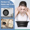 ZQZXD Silicone Foldable Facial Ice Bath Bowl with Hangable Design