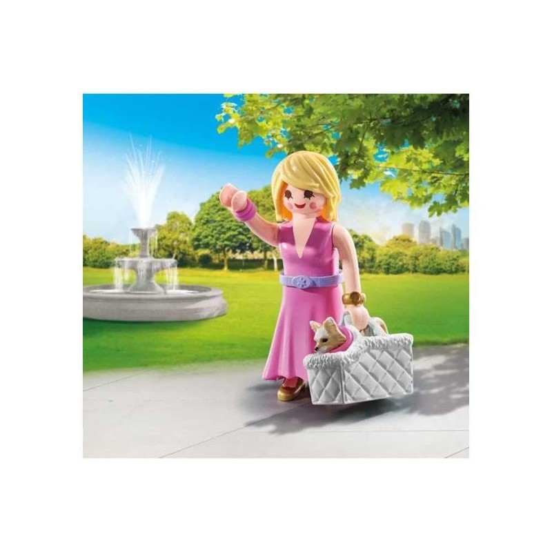 PLAYMOBIL 71737 Lady with Chihuahua and Transport Basket