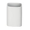 Wenko ceramica portaspazzolino Hexa opaco, Bianco, 6.5 x 6.5 x