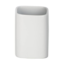 Wenko ceramica portaspazzolino Hexa opaco, Bianco, 6.5 x 6.5 x 9 cm