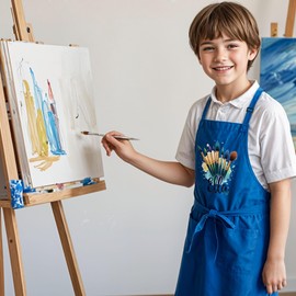 Unisex Apron for Kids – Custom Name Option for Arts and Crafts Fun Christmas Stocking Stuffer