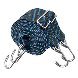 NKAKTSU Rubber Bands, Set of 2, Luggage Fastening Belt, Width 1.2 inches (3 cm), Length 4.7 ft (1.2 m), 6.8 ft (1.74 m), Includes Hooks, Adjustable, Collapse, Fall Prevention, Compatible with Trolley,