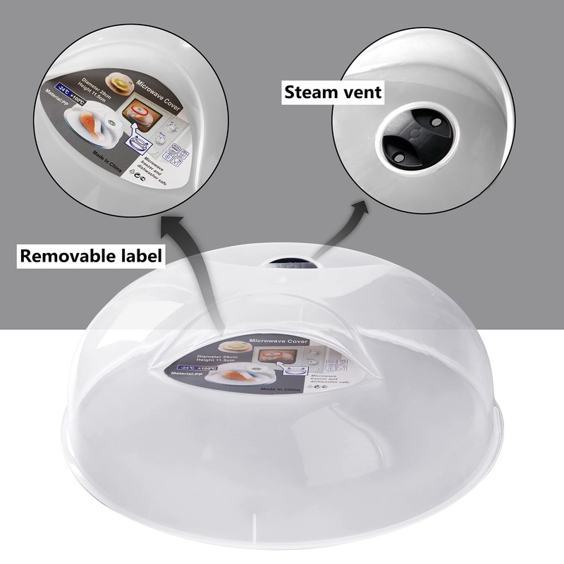 Microwave Splatter Cover for Food Large Microwave Plate Cover Guard