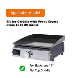 PHYESUVIN Universal Wind Guard and Warming Rack Fit for Griddle Without a Hood from 16" to 28", Wind Screen and Cooking Grid BBQ Griddle Accessories for Blackstone and Other Griddle
