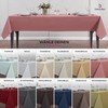 Elegant Tablecloth with Natural Linen Look, Lina Tablecloth and Table