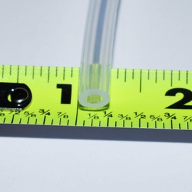 Ultra Clear Platinum Silicone Tubing - Food & Medical Grade - High Temp Hose (3 Feet, 1/8" ID x 1/4" OD)