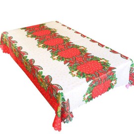 TheStriven Christmas Table Cloth Christmas Tablecloth Bow Print Tablecloth Christmas Decoration Christmas Party Celebration Christmas Motif Christmas Tablecloth Table Cloth Table Cloth Christmas