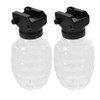 Gorise 2 Pack Plastic Subpackage Bottle, Bullets Refill Bottles Plastic