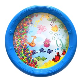 heizi Tambourine Wave Sound Ocean Drum Children Musical Instrument Toy Percussion Instrument Sound Effect (Undersea Diameter 7.1 inches (18 cm)