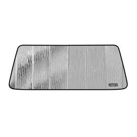 Pigenius Windshield Sun Shade for Freightliner M2/S2 2002-2025,with Sensor,Durable Window Sun Shade Shield,2-in-1 Reflective Sun Shade,Silver for Summer, Black for Winter