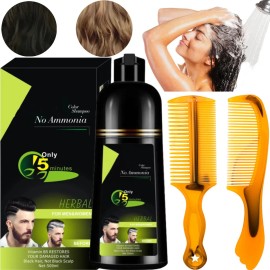 Shampoo Tinte Instantaneo Cubre 500ml Canas Natural Jengibre