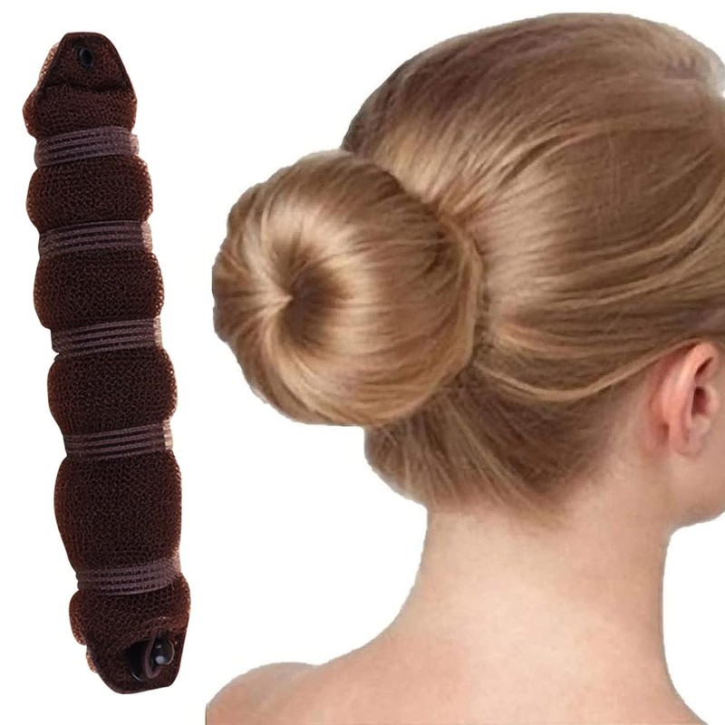 Random Color Small Round Foam Sponge Hair Bun Maker -